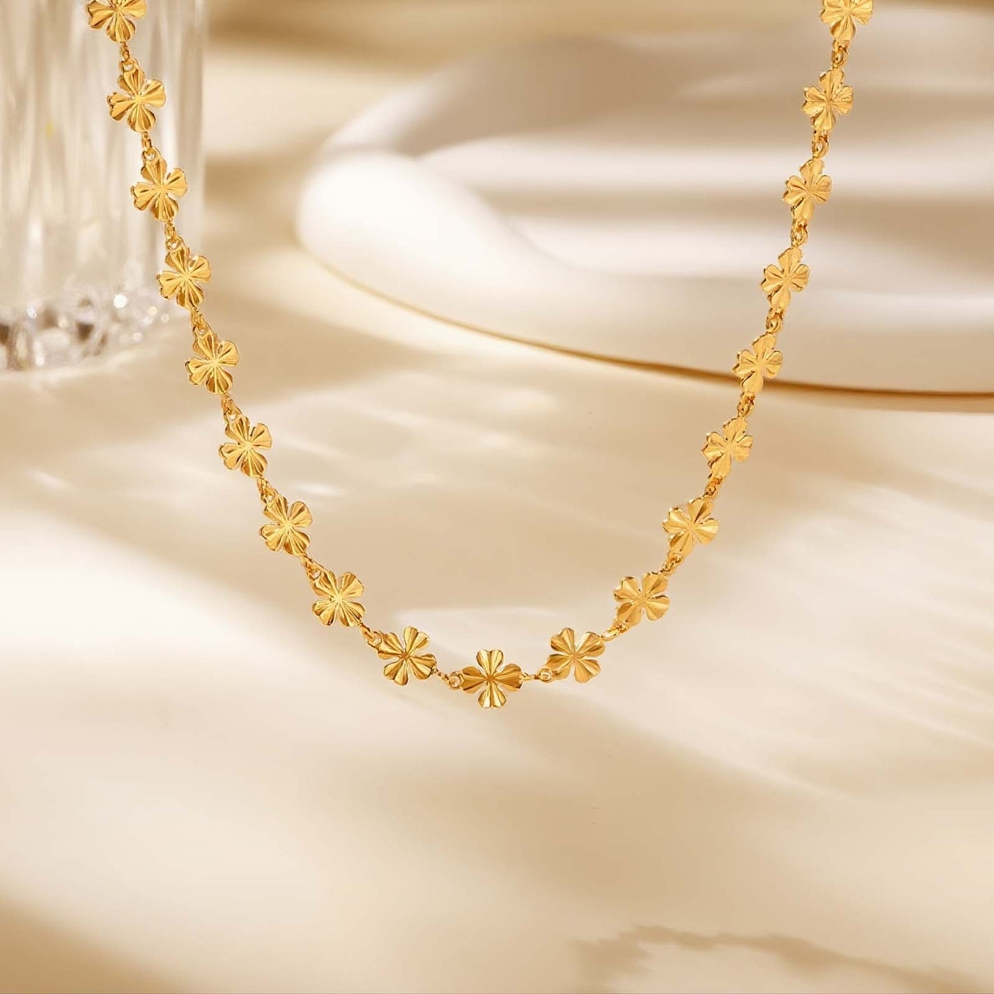 Parure “Golden Bloom”