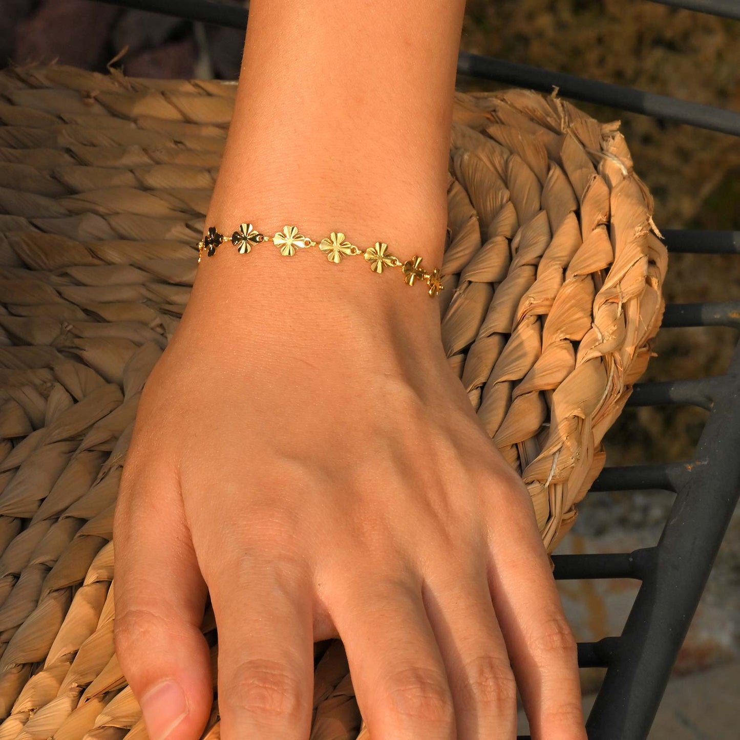 Parure “Golden Bloom”