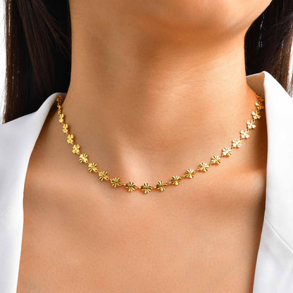 Parure “Golden Bloom”